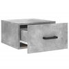 vidaXL Comodini a Muro 2 pz Grigio Cemento 35x35x20 cm