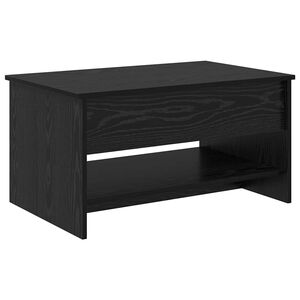 vidaXL Tavolino da salotto Rovere Nero 80 x 50,5 x 41,5 cm