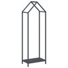 vidaXL Rastrelliera per Legna da Ardere Antracite 40x25x120 cm