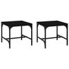 vidaXL Tavolini 2pz Nero 40x40x35 cm in Legno Multistrato