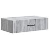 vidaXL Tavolino da Parete Laterale 59 x 34,5 x 17 cm Grigio Sonoma