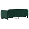 vidaXL Divano Letto con Letto Estraibile Verde Scuro 80x200cm Velluto