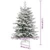 vidaXL Albero di Natale Artificiale con Rami Pieghevoli Bianco 120 cm