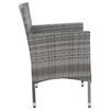 vidaXL Panchina da Giardino 105 cm in Polyrattan Grigio