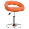 vidaXL Sedie da Pranzo Girevoli 2 pz Arancioni in Similpelle