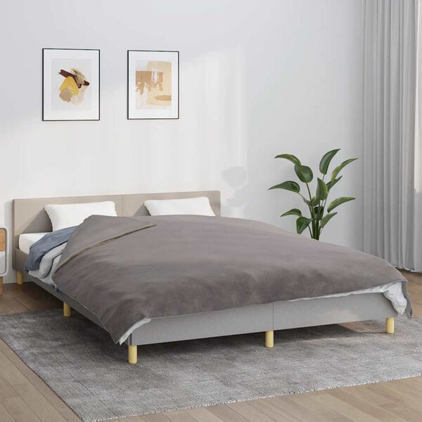 vidaXL Coperta Ponderata con Copertura Grigio 200x225 cm 13 kg Tessuto