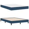 vidaXL Letto a molle con materasso Blu 140 x 190 cm Tessuto
