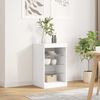 vidaXL Credenza con Luci LED Bianca 41x37x67 cm