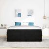 vidaXL Struttura del letto con materasso Nero 180 x 200 cm Tessuto