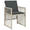 vidaXL Set da Pranzo per Giardino 5 pcs Grigio chiaro polyrattan