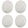 vidaXL Coperture per ventilazione d'aria 4 pz Argento 100 mm