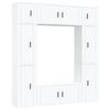 vidaXL Set Mobili Porta TV 8pz Bianco in Legno Multistrato