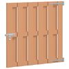 vidaXL Cancello da giardino 100 x 100 cm WPC e Alluminio Marrone