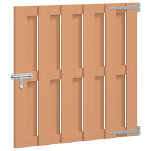 vidaXL Cancello da giardino 100 x 100 cm WPC e Alluminio Marrone