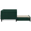 vidaXL Divano Letto con Letto Estraibile Verde Scuro 90x200cm Velluto