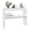 vidaXL Tavolino Consolle Bianco 102x30x80 cm in Legno Multistrato