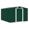 vidaXL Casetta da Giardino 257x298x178 cm in Metallo Verde