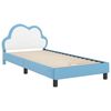 vidaXL Struttura letto bambini con testata Blu 80 x 200 cm PU