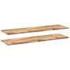 vidaXL Mensole da Parete 2 pz 120x40x2 cm Legno Acacia Rifinito a Olio