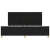 vidaXL Struttura del letto con testiera Nero 200 x 200 cm Tessuto