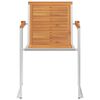 vidaXL Sedie da Giardino con Cuscini 4 pz in Legno Massello di Acacia