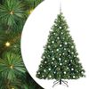 vidaXL Albero di Natale artificiale con 300 LED Verde 180 cm PE e PVC