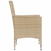 vidaXL Sedie da Giardino con Cuscini 2 pz Beige in Polyrattan