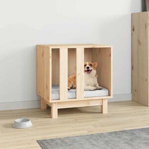 vidaXL Casetta per Cani 50x40x52 cm in Legno Massello di Pino