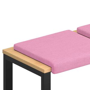 vidaXL Cuscino per panchina 4 pz Tessuto Rosa Profondit&agrave; 35 cm