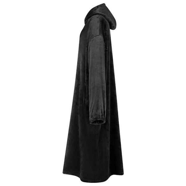 vidaXL Felpa coperta Nero m Flanella