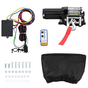 vidaXL Verricello Elettrico PVC Nero