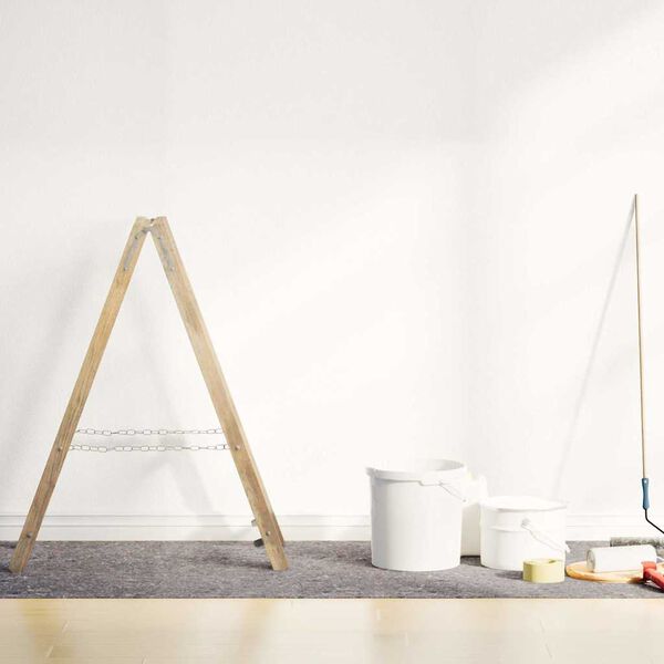 vidaXL Telo Protettivo per Pittori Antiscivolo 50 m 220 g/m&sup2; Grigio