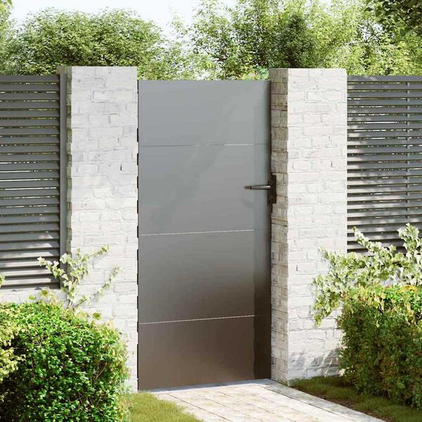 vidaXL Cancello da giardino 85x175 cm in acciaio Corten