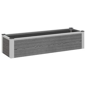 vidaXL Letto rialzato da giardino Grigio 100 x 30 x 22 cm