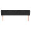 vidaXL Testiera ad Orecchio Nera 163x23x78/88 cm in Velluto