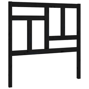 vidaXL Testiera per Letto Nera 95,5x4x100 cm in Legno Massello di Pino