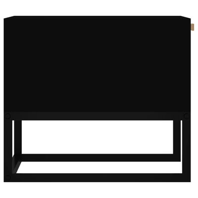 vidaXL Tavolino da Salotto Nero 80x40x35 cm Legno Multistrato e Ferro