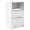 vidaXL Comodino con cassetto Bianco 40 x 30 x 467 cm Legno multistrato