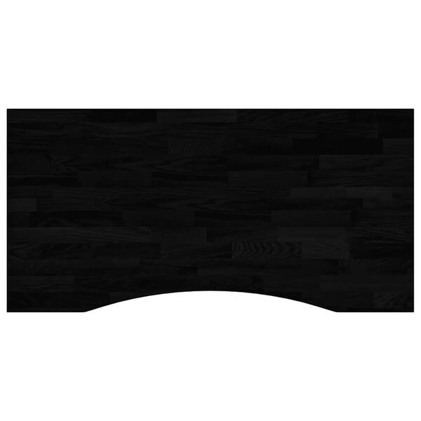 vidaXL Piano Scrivania Marrone Scuro 100x60x2,5 cm in Rovere Massello