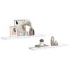 vidaXL Scaffale da parete 2 pcs Marmo Bianco 120 x 23,5 x 4 cm