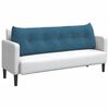 vidaXL Cuscino per Schiena Blu 160 x 24 x 50 cm Velluto