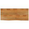 vidaXL Piano Tavolo Bordi Vivi 140x60x3,8cm in Legno Massello di Mango