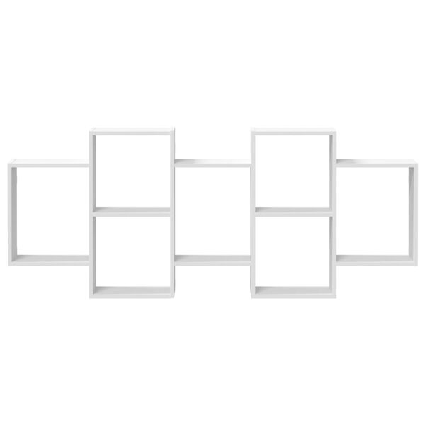 vidaXL Scaffale a Parete Bianco 159x18x65 cm in Legno Multistrato
