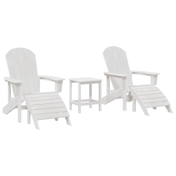vidaXL Mobili da lounge da giardino 3 pcs Bianco 38 x 38 x 46cm