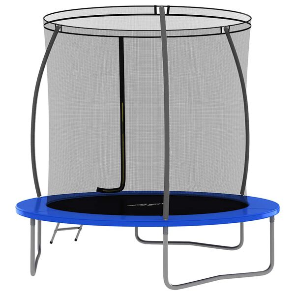 vidaXL Set Trampolino Rotondo 244x55 cm 100 kg