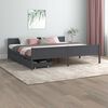 vidaXL Giroletto 2 Cassetti Grigio Scuro Legno Massello Pino 200x200cm