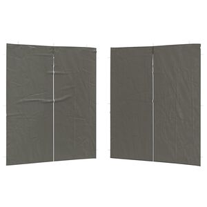 vidaXL Parete per tenda da festa 2 pz 200 x 195 cm Antracite