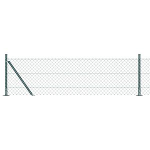 vidaXL Palo della recinzione Verde 10 x 0,4 m (maglia 40 x 40 mm)