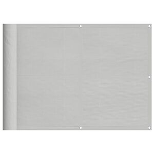 vidaXL Paravento Balcone Grigio chiaro 75x700cm 100% Poliestere Oxford