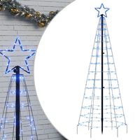 vidaXL Illuminazione Albero di Natale con Picchetti 220LED Blu 180cm